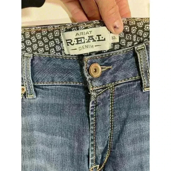 Ariat REAL Womens Perfect Rise Bootcut Jeans Stretch 32L - Picture 4 of 4
